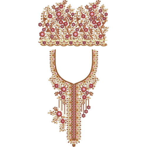 Flower Kaftan Embroidery Design