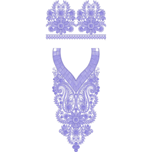 Flower Kaftan Embroidery Design