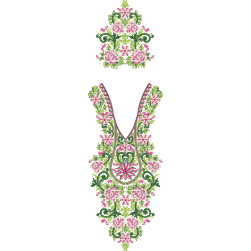 Kaftan Embroidery Design
