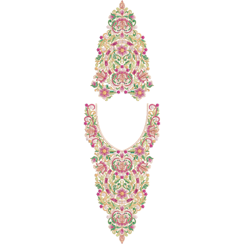 Flower Kaftan Embroidery Design