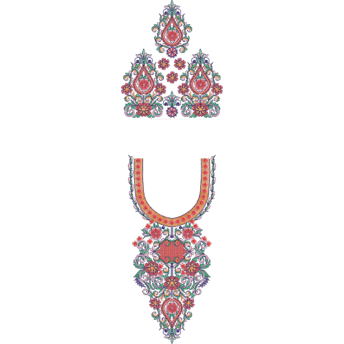 Simple Kaftan Embroidery Design