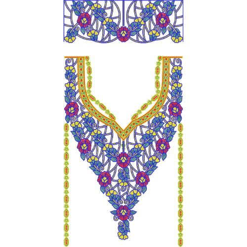 Kaftan Embroidery Design