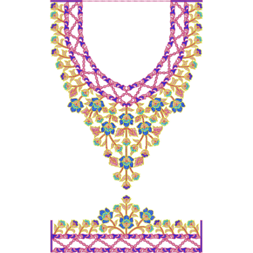 Kaftan Floral Embroidery Design