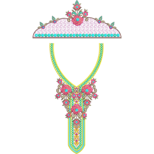 Kaftan Floral Embroidery Design