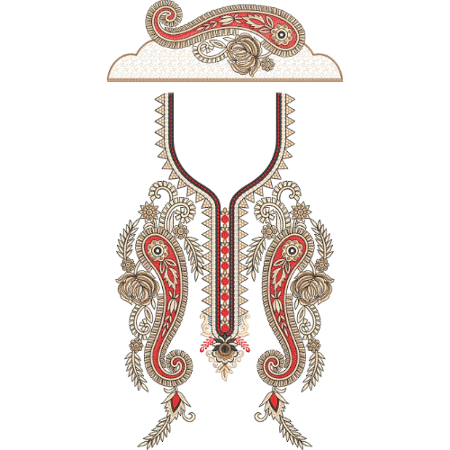 Flower Kaftan Embroidery Design