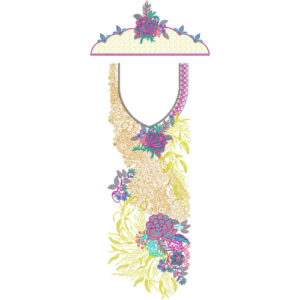 Kaftan Embroidery Design