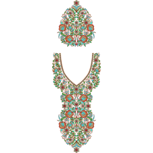 Delicate Kaftan Embroidery Design