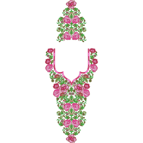 Kaftan Floral Embroidery Design
