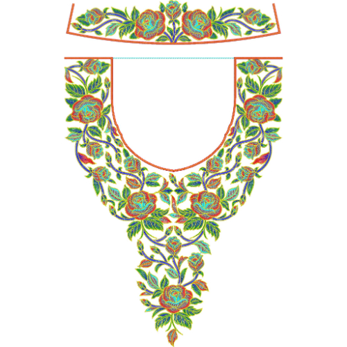 Kaftan Embroidery Design