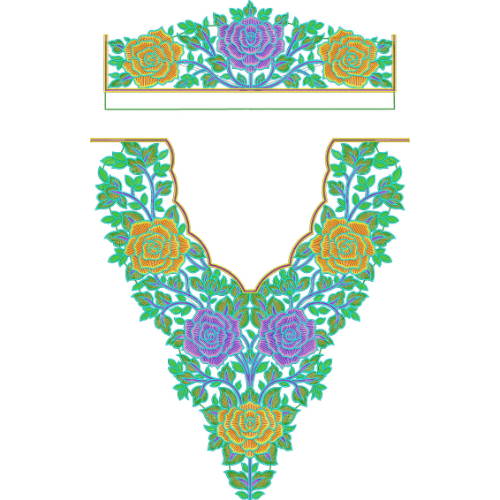 Simple Kaftan Embroidery Design