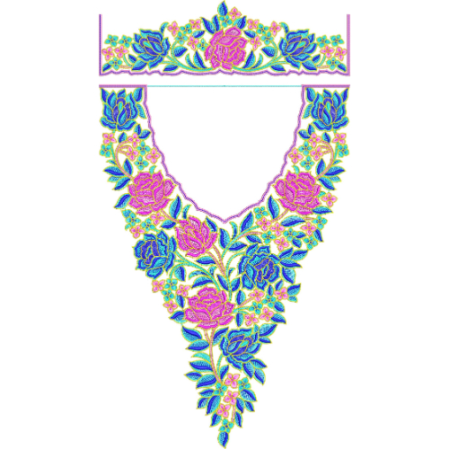 Kaftan Floral Embroidery Design