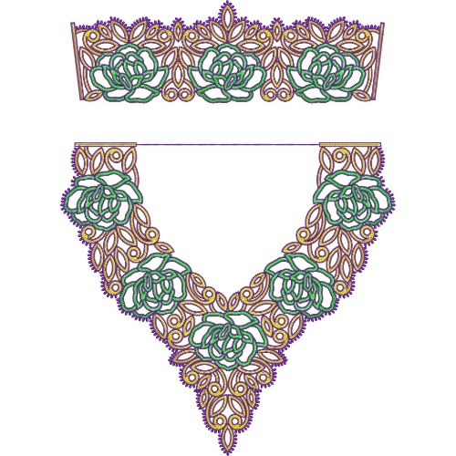 Simple Kaftan Embroidery Design