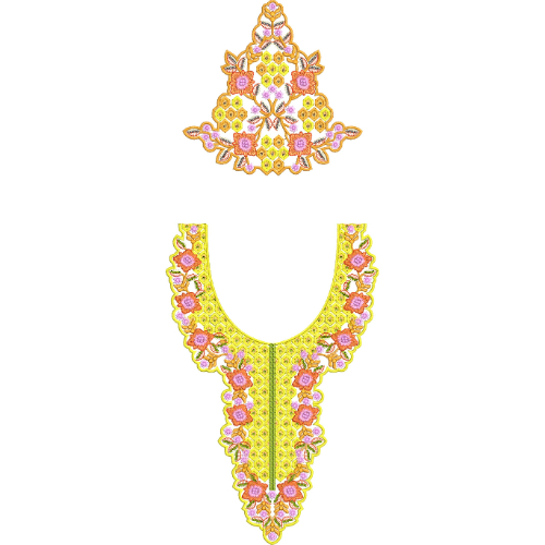 Kaftan Embroidery Design