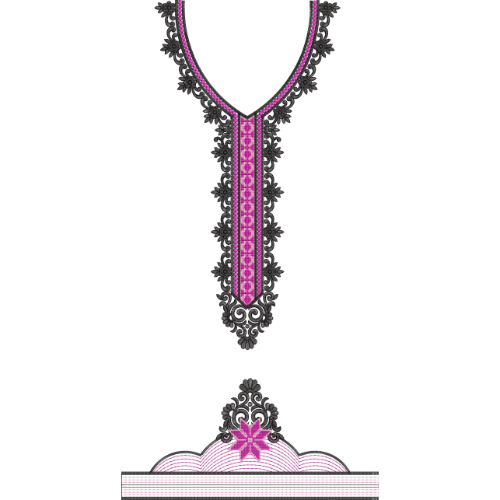 Kaftan Floral Embroidery Design