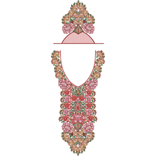 Flower Kaftan Embroidery Design