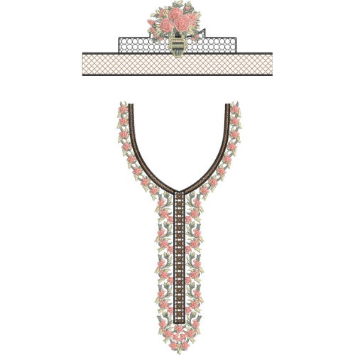 Kaftan Floral Embroidery Design