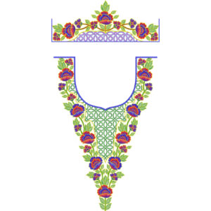 Kaftan Floral Embroidery Design