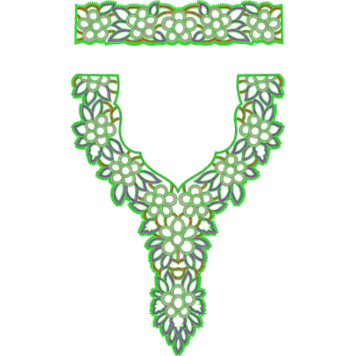 Kaftan Embroidery Design