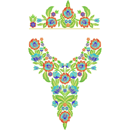 Flower Kaftan Embroidery Design