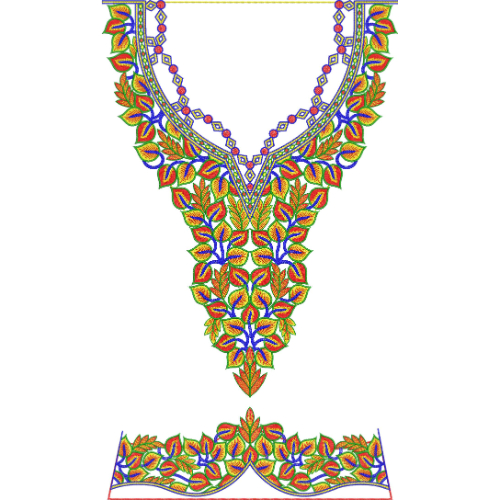 Simple Kaftan Embroidery Design