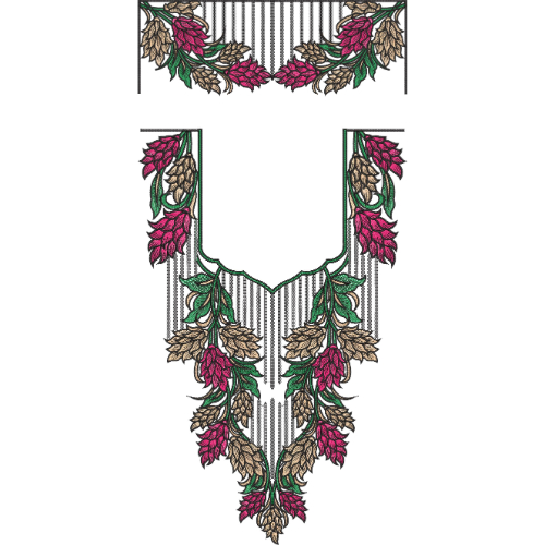 Flower Kaftan Embroidery Design