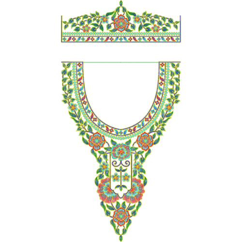 Delicate Kaftan Embroidery Design