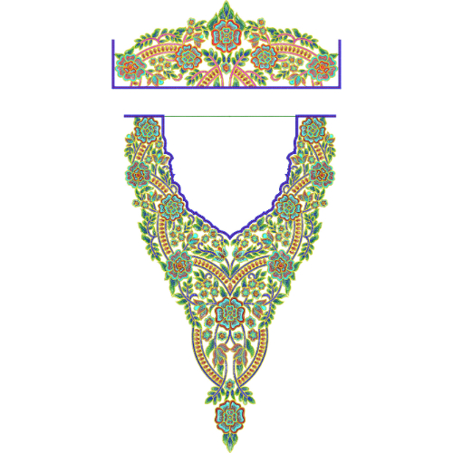 Flower Kaftan Embroidery Design