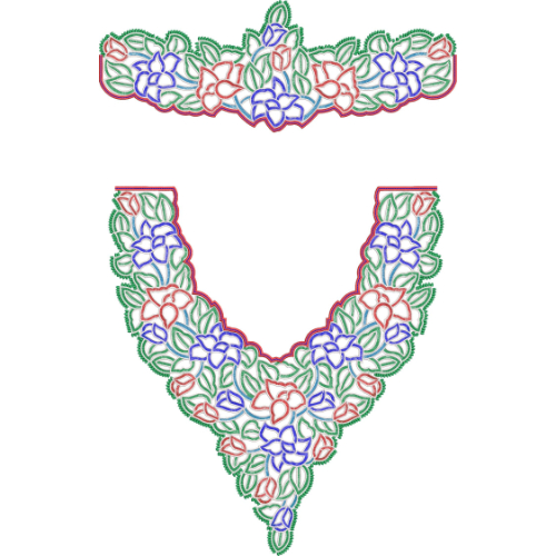 Kaftan Floral Embroidery Design