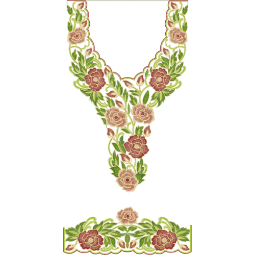 Kaftan Embroidery Design