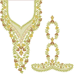 Flower Kaftan Embroidery Design
