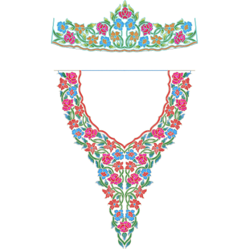 Flower Kaftan Embroidery Design