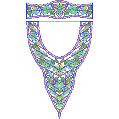 Simple Kaftan Embroidery Design
