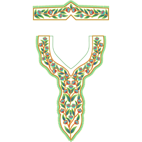 Simple Kaftan Embroidery Design