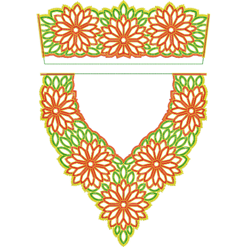 Kaftan Embroidery Design