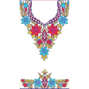 Flower Kaftan Embroidery Design