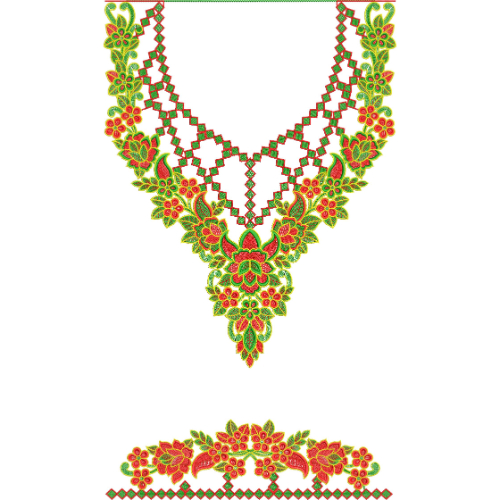Simple Kaftan Embroidery Design