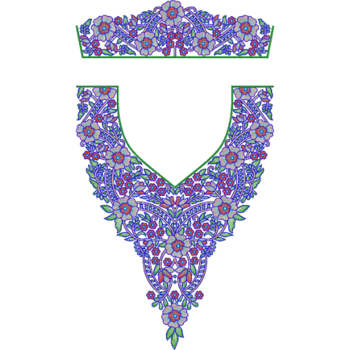 Flower Kaftan Embroidery Design