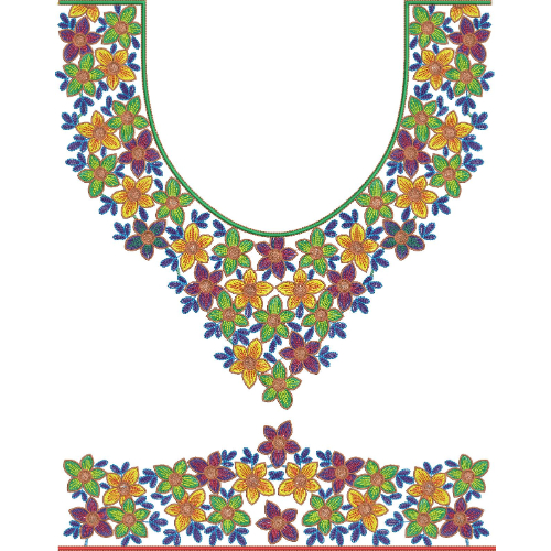 Delicate Kaftan Embroidery Design