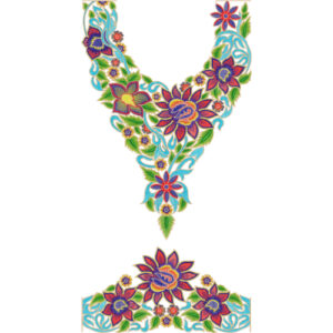Flower Kaftan Embroidery Design