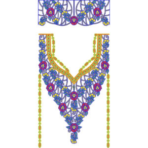 Kaftan Floral Embroidery Design