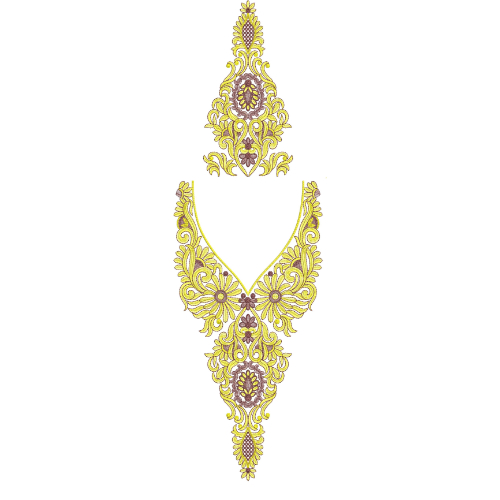 Simple Kaftan Embroidery Design