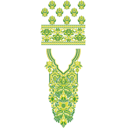 Flower Kaftan Embroidery Design