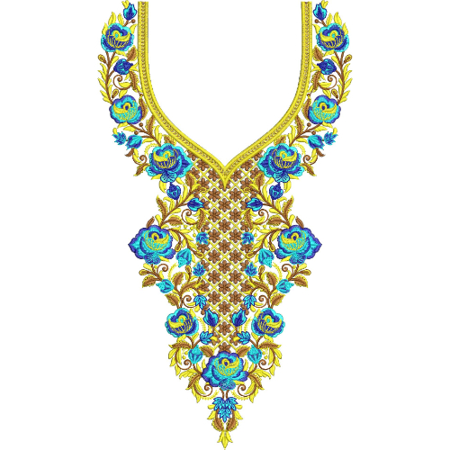 Neck Gala Embroidery Design
