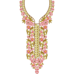 Neckline Embroidery Design