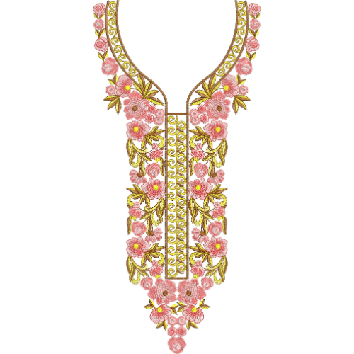 Neckline Embroidery Design