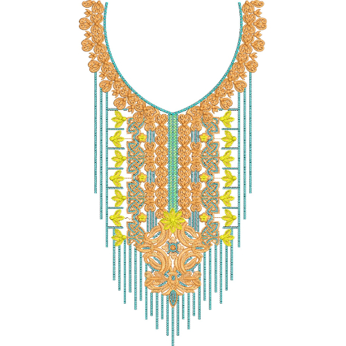 Neck Kurta Embroidery Design