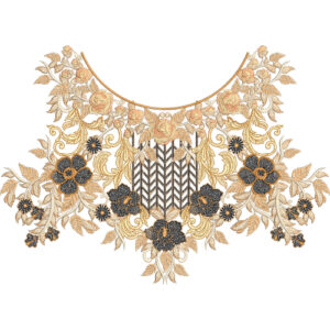 Neckline Embroidery Design