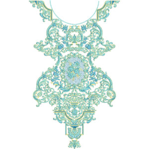 Neck Flower Embroidery Design