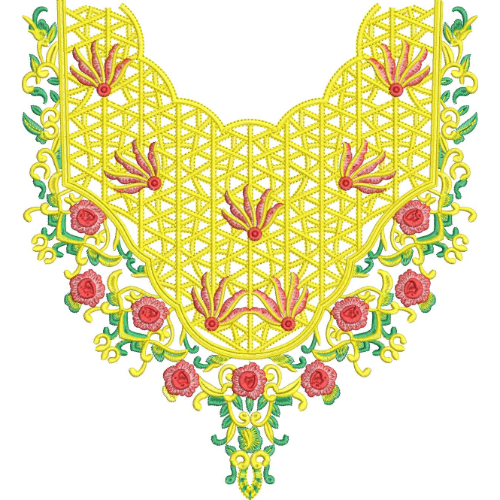 Neck Kurta Embroidery Design