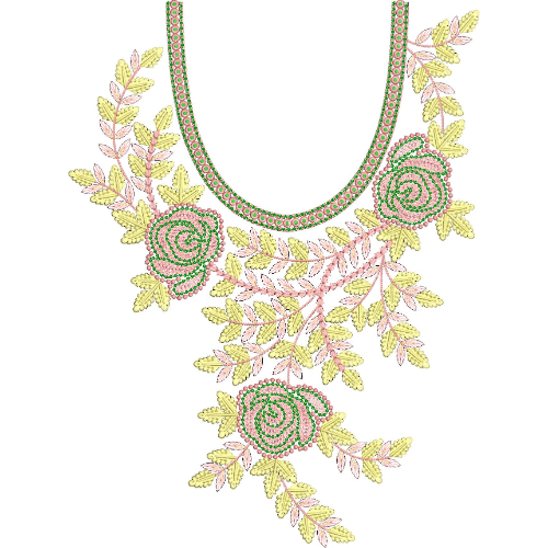 Simple Neck Embroidery Design